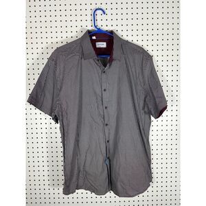 Duchamp London printed button down shirt size XXL